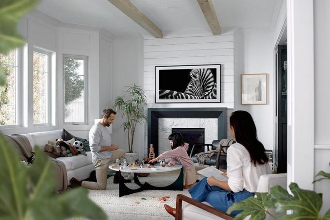 Samsung Frame-TV im Wohnzimmer