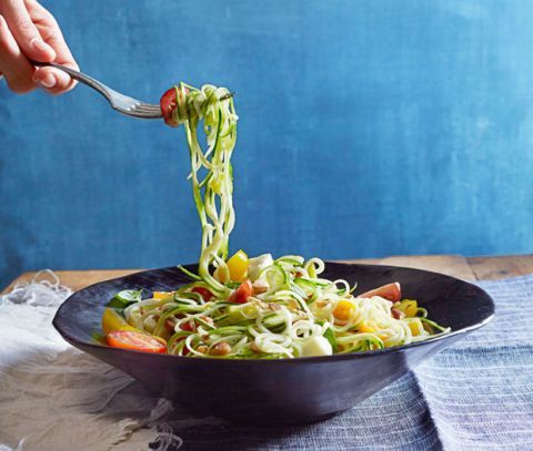 Zucchini Pasta Caprese