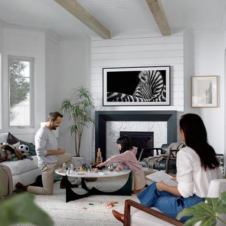 Samsung Frame-TV im Wohnzimmer