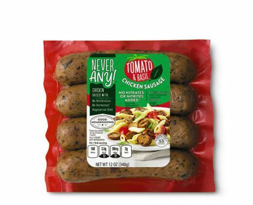 ALDI Niemals! Tomaten-Basilikum-Hühnerwurst