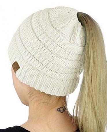 C.C BeanieTail Cable Knit Beanie